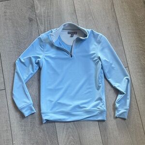 Light Blue Boys Quarter-Zip Sweater